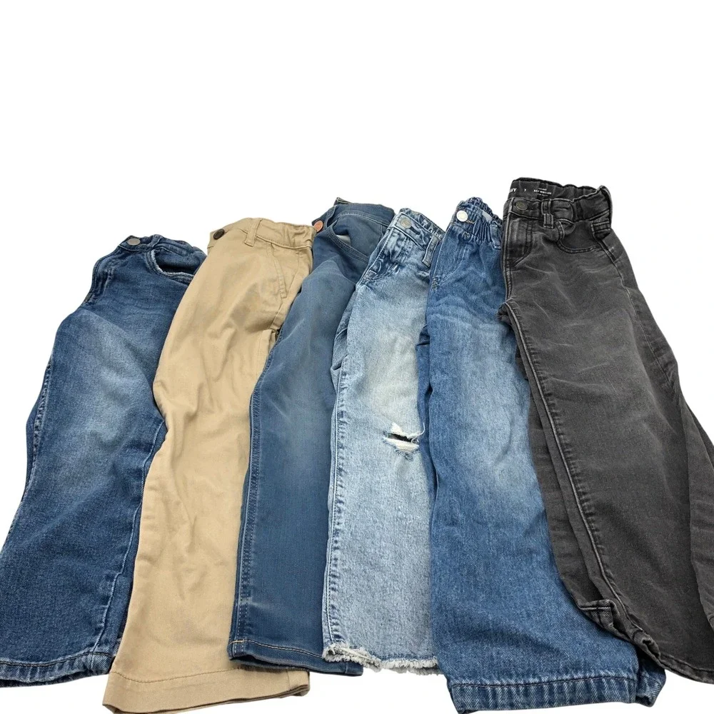 Girls Size 7 Jeans Pants BUNDLE Wide Leg Boot Cut Skinny Gap Old Navy Justice